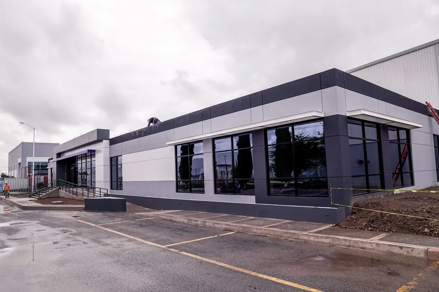 Updated office exterior